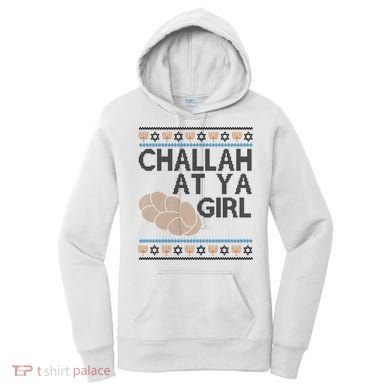 Funny Ugly Hanukkah Challah At Ya Girl Women's Hoodie
