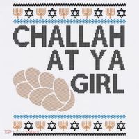 Funny Ugly Hanukkah Challah At Ya Girl Mousepad thumb 1