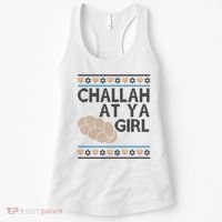 Funny Ugly Hanukkah Challah At Ya Girl Women's Tank Top thumb 0