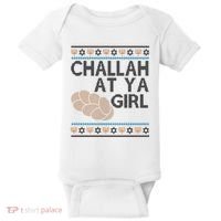 Funny Ugly Hanukkah Challah At Ya Girl Baby Bodysuit thumb 0