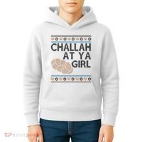 Funny Ugly Hanukkah Challah At Ya Girl Kids Hoodie thumb 4