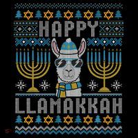 Funny Ugly Hanukkah Sweater Llama Llamakkah Gift Coffee Mug thumb 5