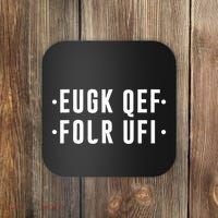 Fold Up Hidden Message F Off Funny Word Coaster thumb 0