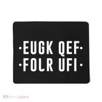 Fold Up Hidden Message F Off Funny Word Mousepad thumb 0