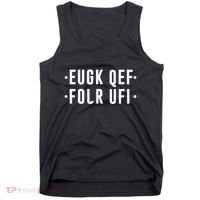 Fold Up Hidden Message F Off Funny Word Tank Top thumb 0