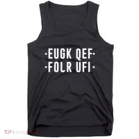 Fold Up Hidden Message F Off Funny Word Tank Top thumb 0