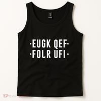 Fold Up Hidden Message F Off Funny Word Tank Top thumb 2
