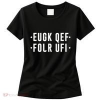 Fold Up Hidden Message F Off Funny Word Women's T-Shirt thumb 0