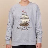 Funny Us History Teacher Boston Spilling The Tea Since 1773 Women's Sweatshirt thumb 0