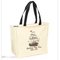 Funny Us History Teacher Boston Spilling The Tea Since 1773 Tote Bag thumb 2