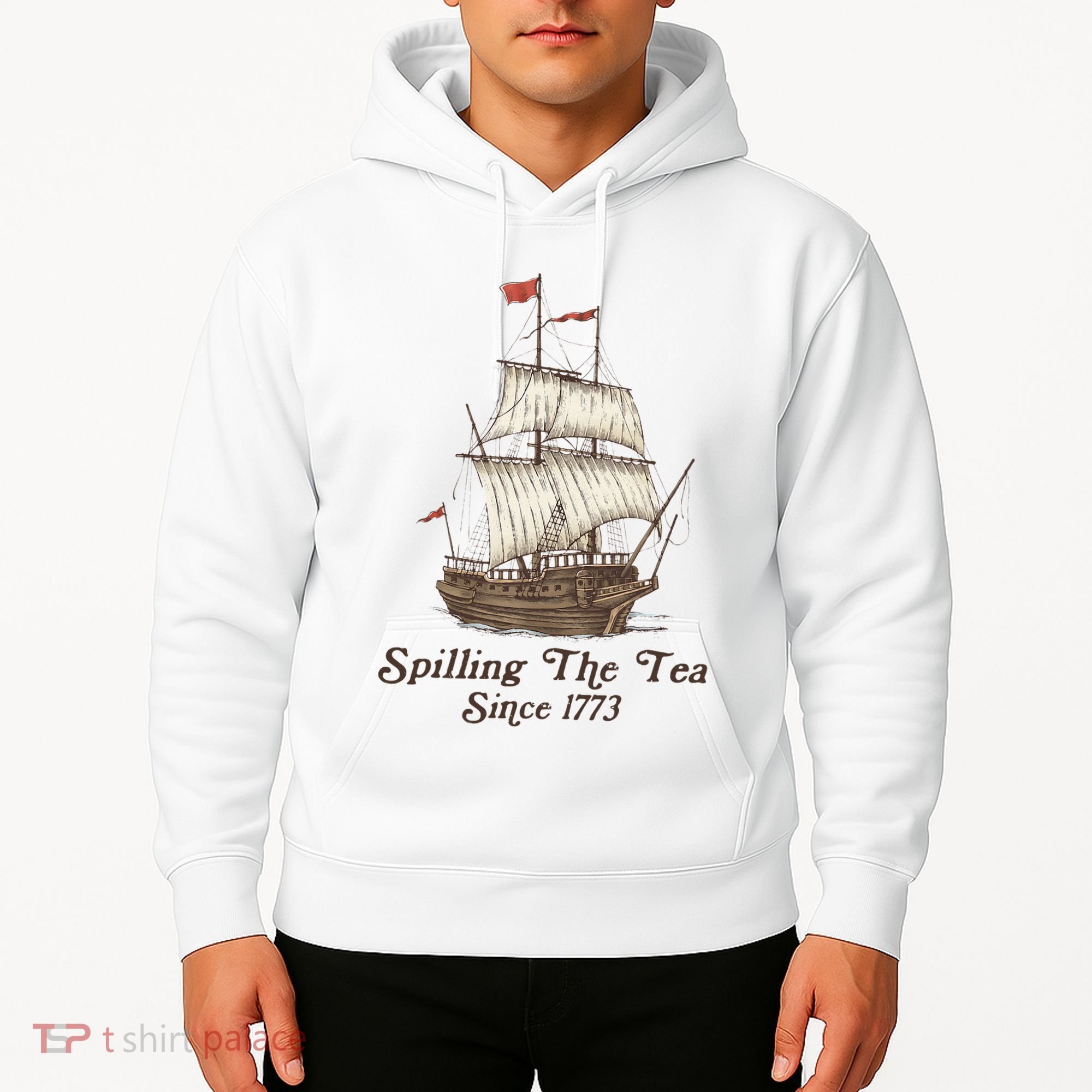 Funny Us History Teacher Boston Spilling The Tea Since 1773 Hoodie