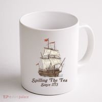 Funny Us History Teacher Boston Spilling The Tea Since 1773 Coffee Mug thumb 1