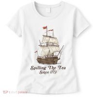 Funny Us History Teacher Boston Spilling The Tea Since 1773 Women's T-Shirt thumb 0