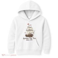 Funny Us History Teacher Boston Spilling The Tea Since 1773 Kids Hoodie thumb 0