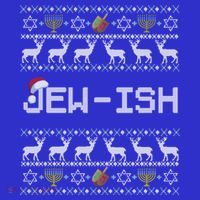 Fun Ugly Hanukkah Sweater Jewgiftish Santa Hat Merry Christmas Gift T-Shirt thumb 7