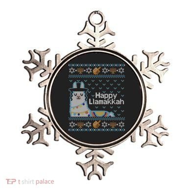 Funny Ugly Hanukkah Sweater Llama Llamakkah Gift Ornament