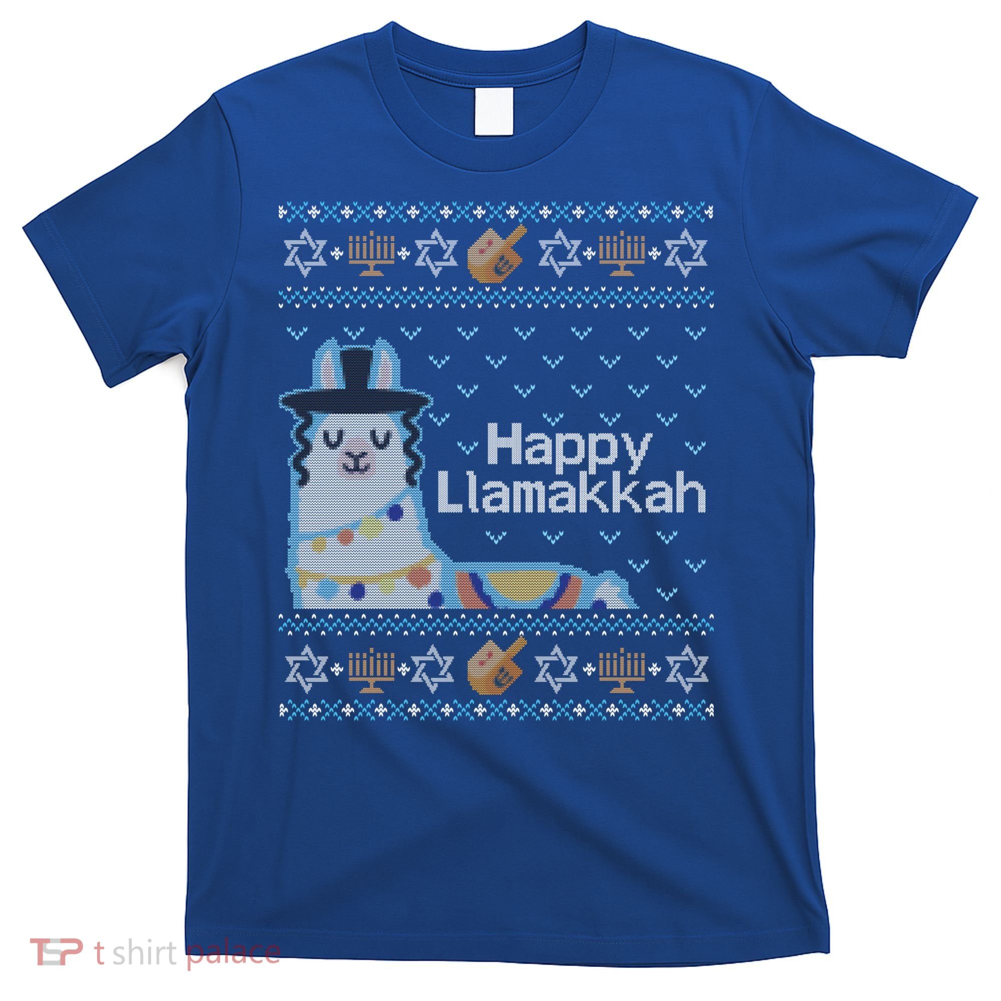Funny Ugly Hanukkah Sweater Llama Llamakkah Gift T-Shirt