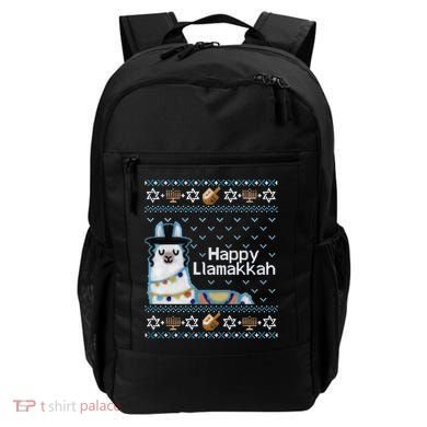 Funny Ugly Hanukkah Sweater, Llama Llamakkah Backpack