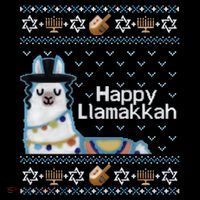 Funny Ugly Hanukkah Sweater, Llama Llamakkah Coffee Mug thumb 5