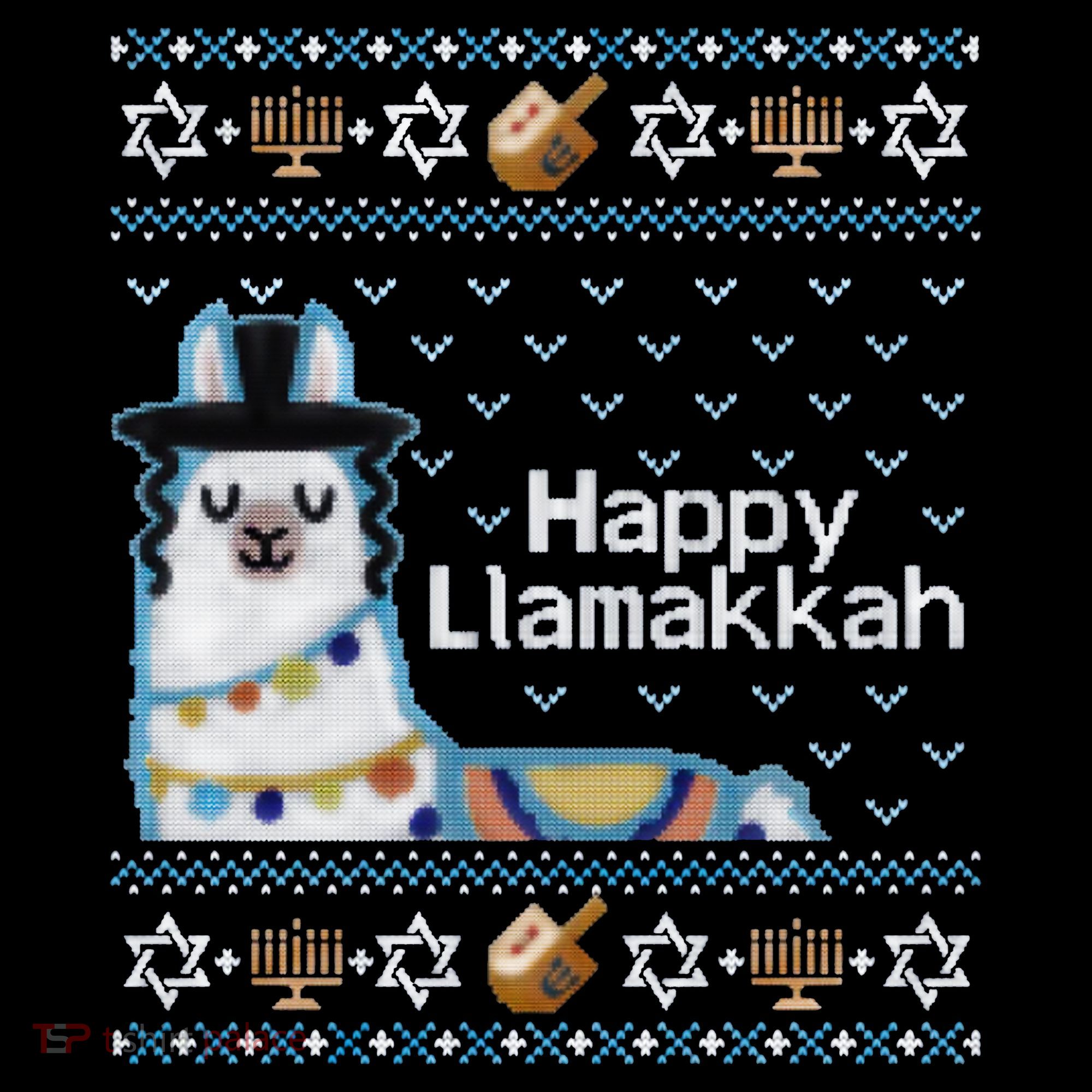 Funny Ugly Hanukkah Sweater, Llama Llamakkah Coffee Mug