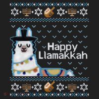 Funny Ugly Hanukkah Sweater, Llama Llamakkah Tumbler thumb 3