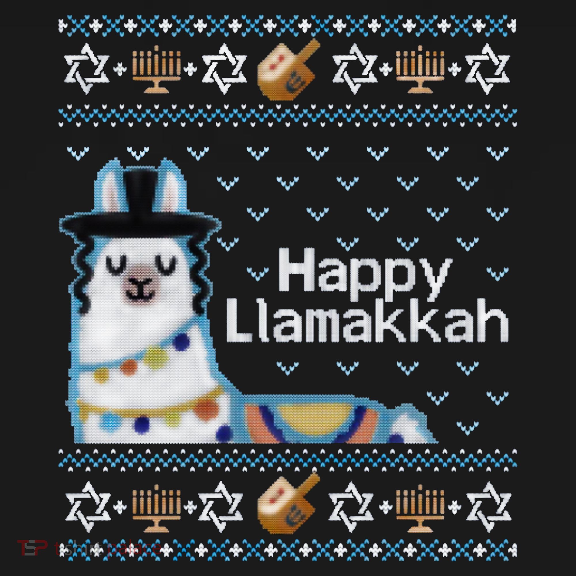 Funny Ugly Hanukkah Sweater, Llama Llamakkah Ornament