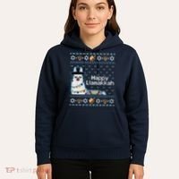 Funny Ugly Hanukkah Sweater, Llama Llamakkah Hoodie thumb 5