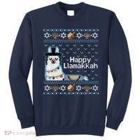 Funny Ugly Hanukkah Sweater, Llama Llamakkah Sweatshirt thumb 0