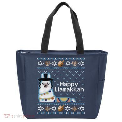 Funny Ugly Hanukkah Sweater, Llama Llamakkah Tote Bag