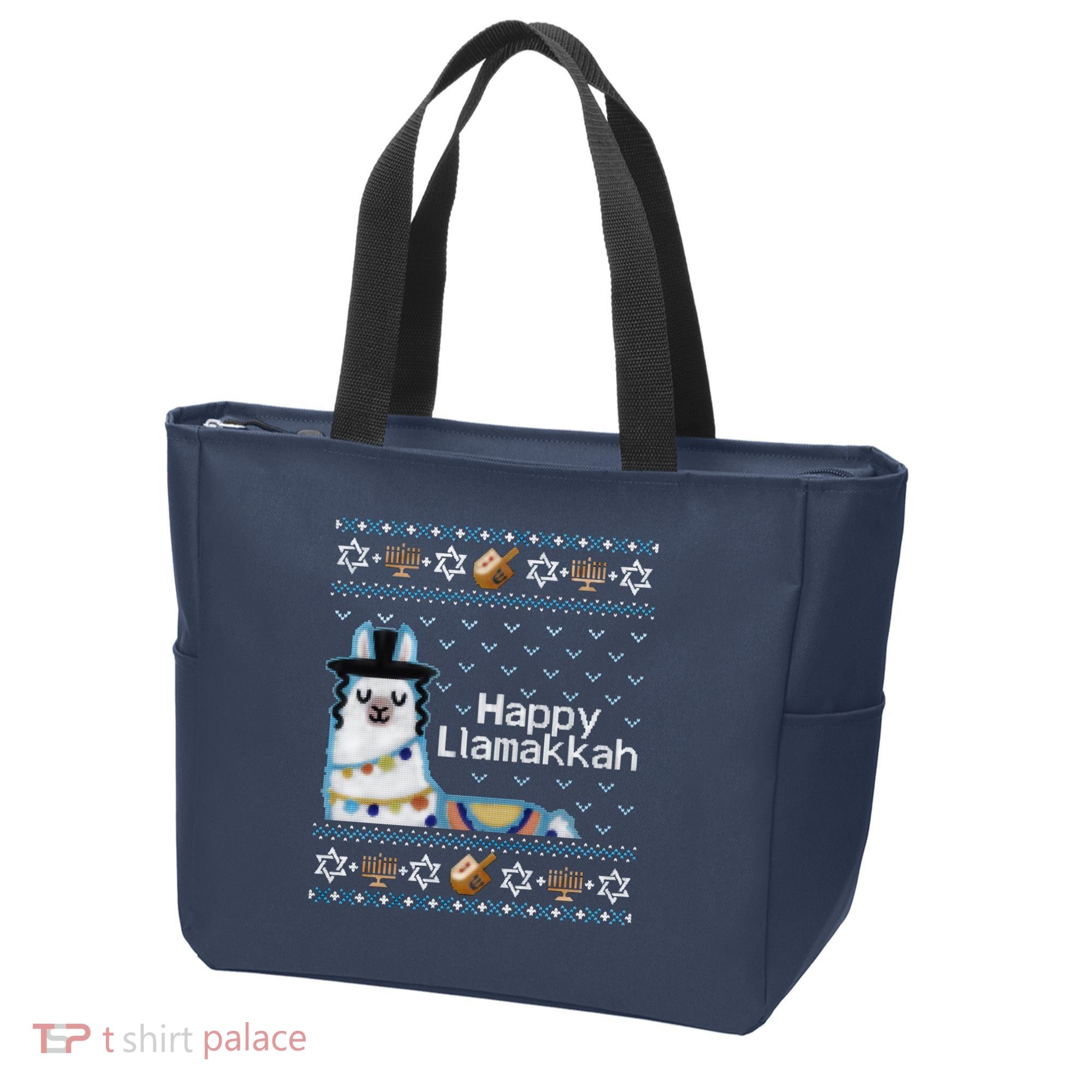 Funny Ugly Hanukkah Sweater, Llama Llamakkah Tote Bag