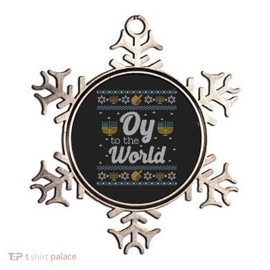 Funny Ugly Hanukkah Sweater Oy To The World Gift Ornament