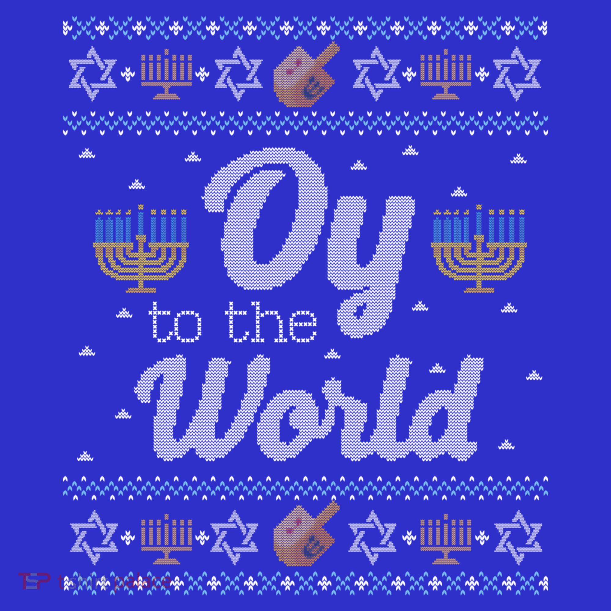 Funny Ugly Hanukkah Sweater Oy To The World Gift Mousepad