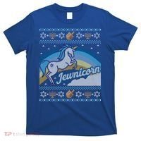 Funny Ugly Hanukkah Sweater Unicorn Jewnicorn Gift T-Shirt thumb 0