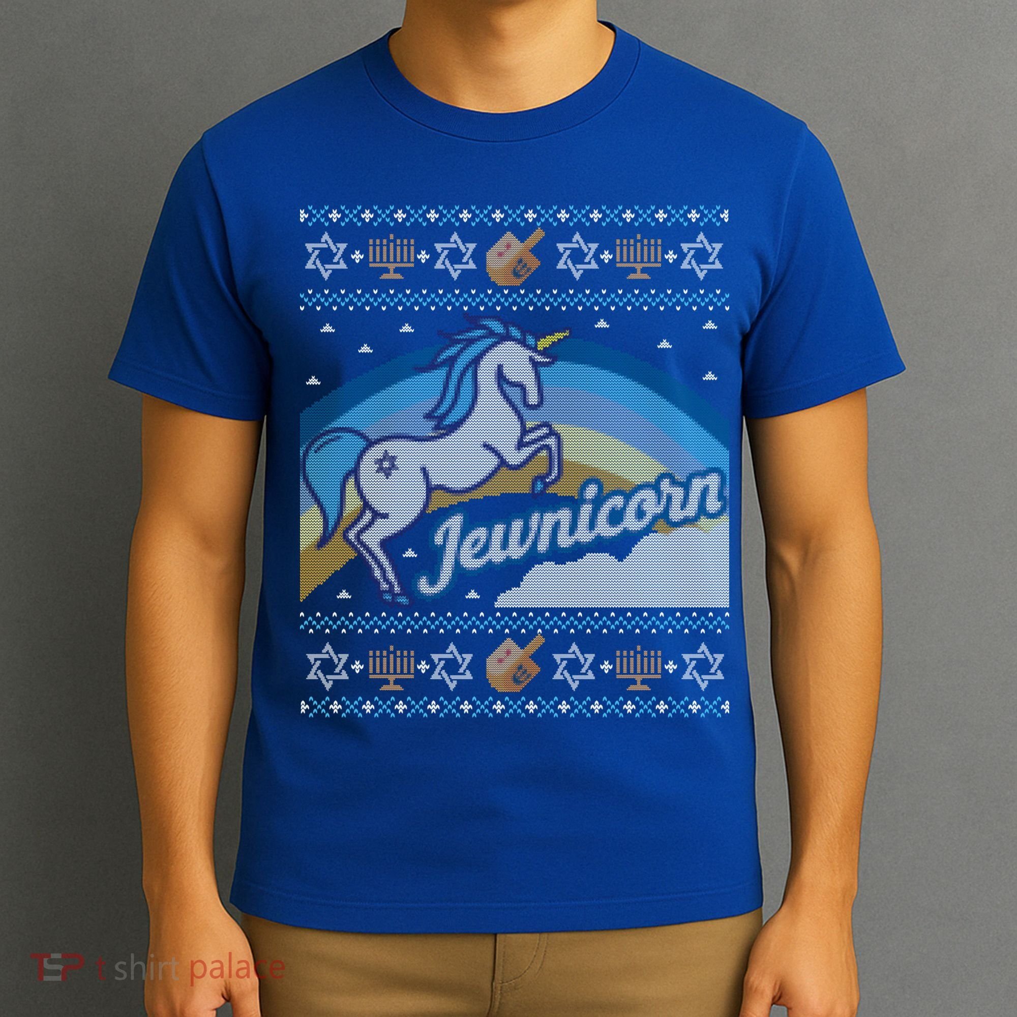 Funny Ugly Hanukkah Sweater Unicorn Jewnicorn Gift T-Shirt