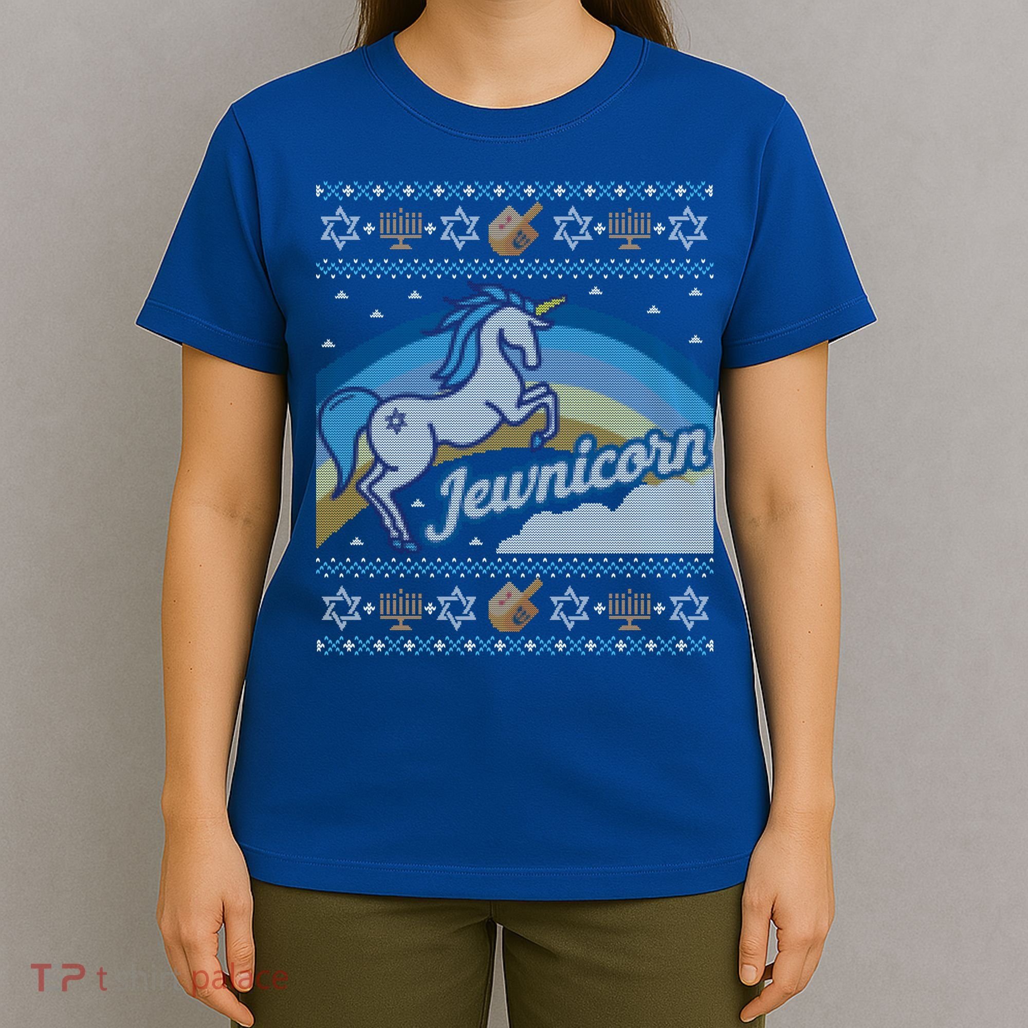 Funny Ugly Hanukkah Sweater Unicorn Jewnicorn Gift T-Shirt