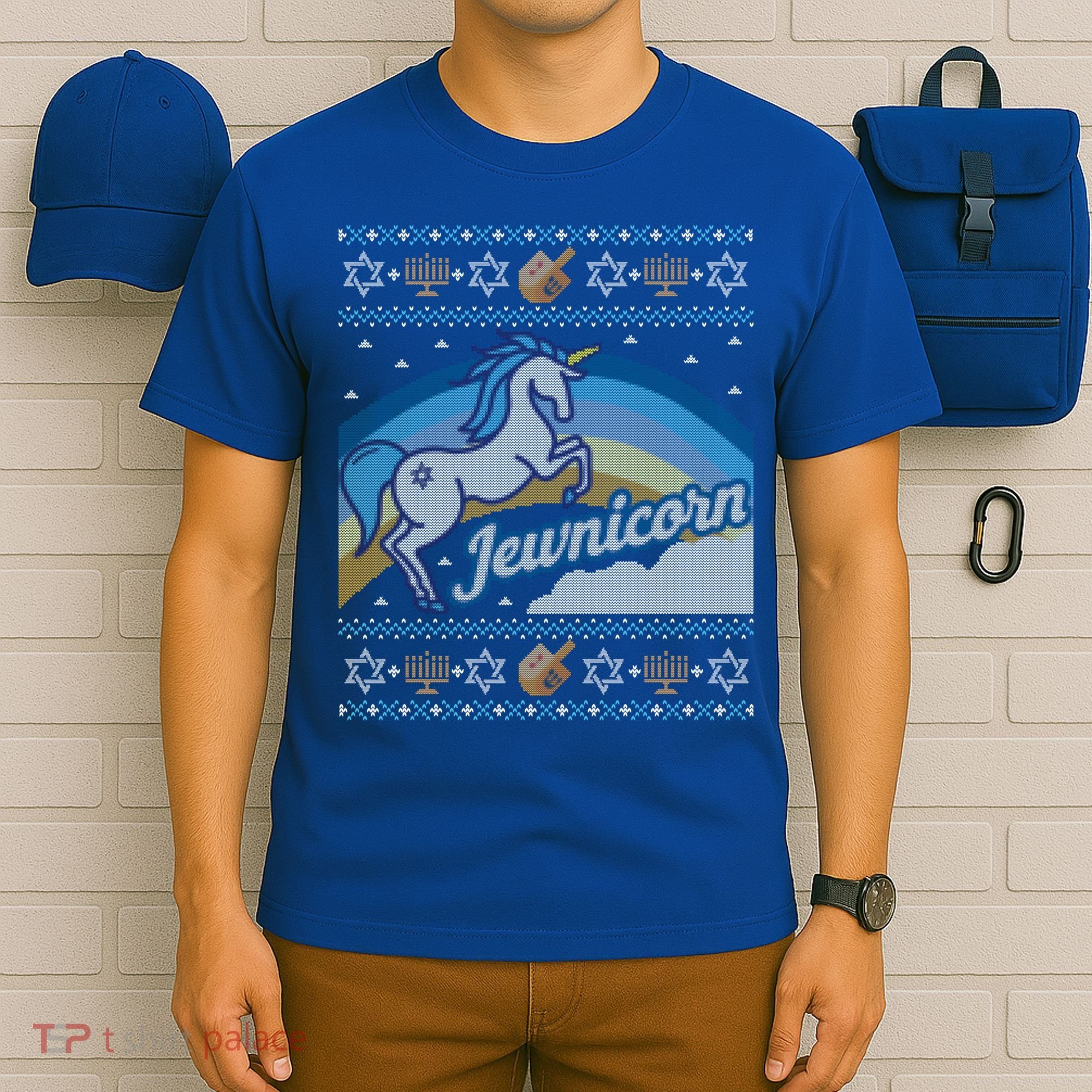 Funny Ugly Hanukkah Sweater Unicorn Jewnicorn Gift T-Shirt