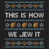 Funny Ugly Hanukkah Sweater This Is How We Jew It Beanie thumb 2
