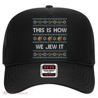 Funny Ugly Hanukkah Sweater This Is How We Jew It Hat thumb 0