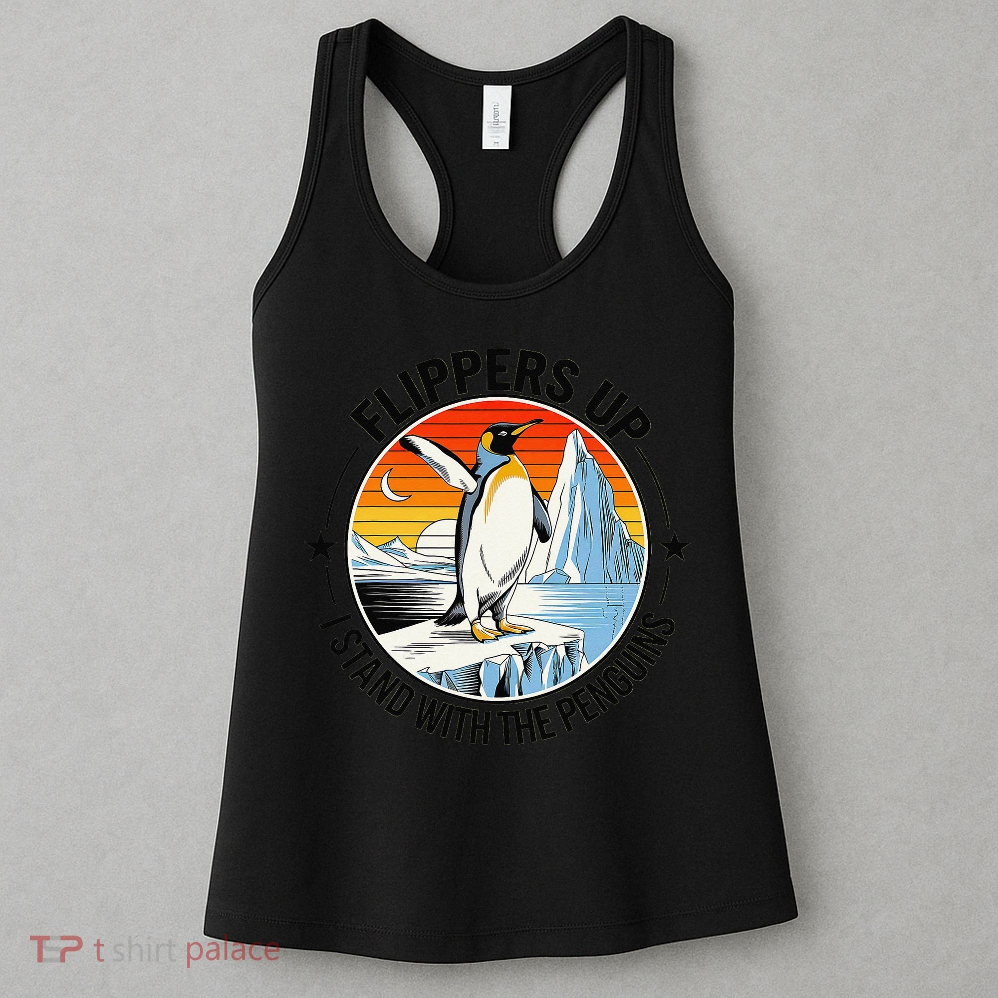 Flippers Up I Stand With The Penguins Arctic Pride Fan Women's Tank Top