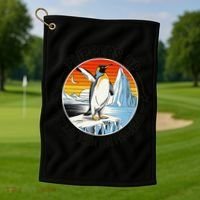 Flippers Up I Stand With The Penguins Arctic Pride Fan Golf Towel thumb 1