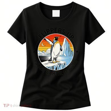 Flippers Up I Stand With The Penguins Arctic Pride Fan Women's T-Shirt