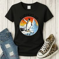 Flippers Up I Stand With The Penguins Arctic Pride Fan Women's T-Shirt thumb 3
