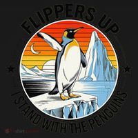 Flippers Up I Stand With The Penguins Arctic Pride Fan Women's T-Shirt thumb 6