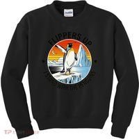 Flippers Up I Stand With The Penguins Arctic Pride Fan Kids Sweatshirt thumb 0