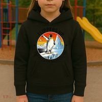 Flippers Up I Stand With The Penguins Arctic Pride Fan Kids Hoodie thumb 3