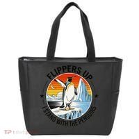 Flippers Up I Stand With The Penguins Arctic Pride Fan Tote Bag thumb 0