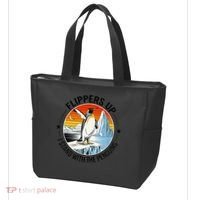 Flippers Up I Stand With The Penguins Arctic Pride Fan Tote Bag thumb 3