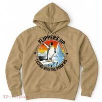 Flippers Up I Stand With The Penguins Arctic Pride Fan Hoodie thumb 0