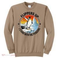 Flippers Up I Stand With The Penguins Arctic Pride Fan Sweatshirt thumb 0
