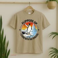 Flippers Up I Stand With The Penguins Arctic Pride Fan T-Shirt thumb 2